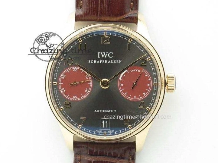 MIROTIME 0501 Sustainable Portuguese IW545408 White Dial ZF 1:1 Best Edition On Dark Blue Leather Strap 7335